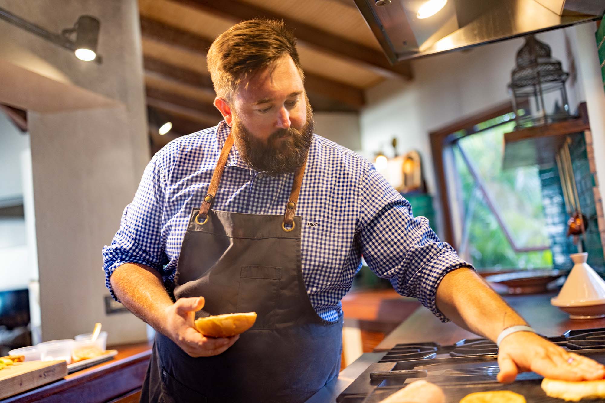 Tommy Nolan cooking
