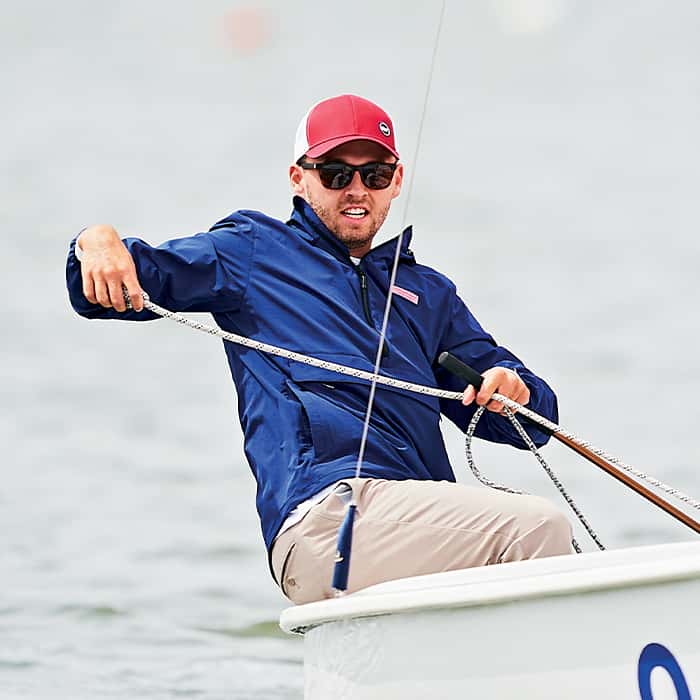 Daniel on boat
